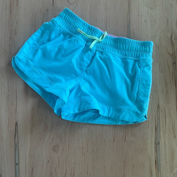 Lululemon Ivivva Turquoise Athletic Shorts - Picture 1 of 3